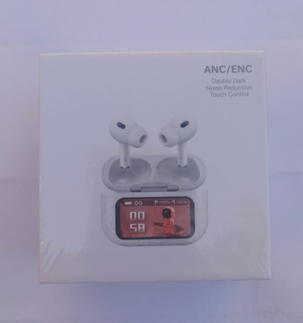 ANC/ENC Smart LED Display Earbuds + free Headphone - Image 4